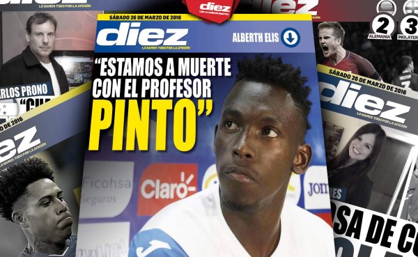 Las portadas digitales de DIEZ de este sábado 26 de marzo del 2016