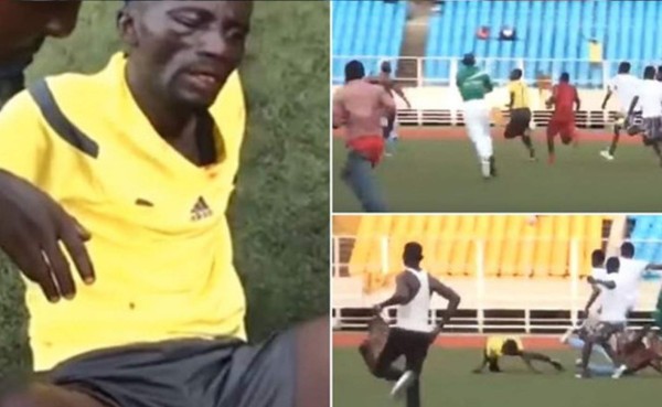VIDEO: Brutal paliza de aficionados a un árbitro en el Congo