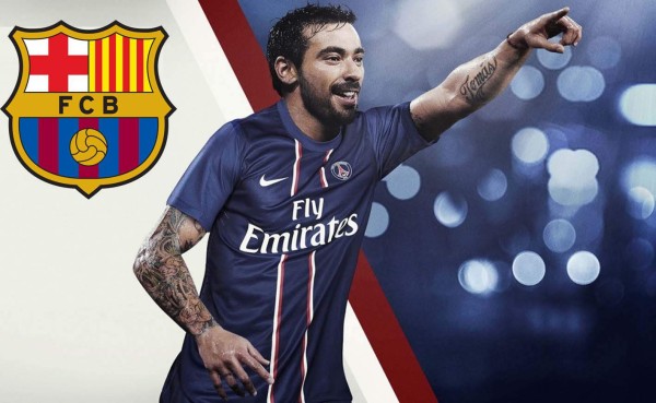 Ezequiel Lavezzi ya tendría acuerdo por tres años con el Barcelona