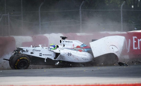Culpan a 'Checo' Pérez de provocar el accidente en el GP de Canadá