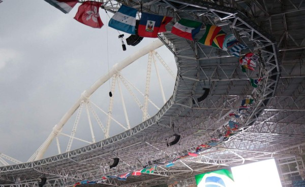 Así de bello luce el estadio Engenhão, donde debutará Honduras
