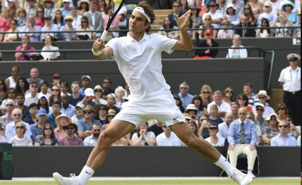 Roger Federer arrollador avanza rumbo a cuartos de final de Wimbledon