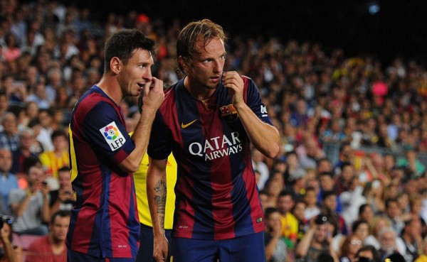 Messi y Rakitic se entrenan con normalidad a cinco días del clásico