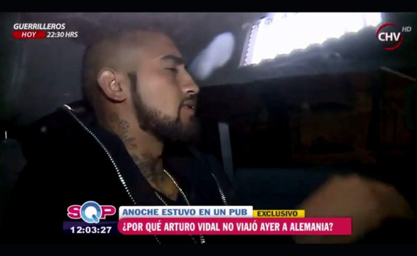 VIDEO: Captan a Vidal saliendo de bar en Chile en estado de ebriedad