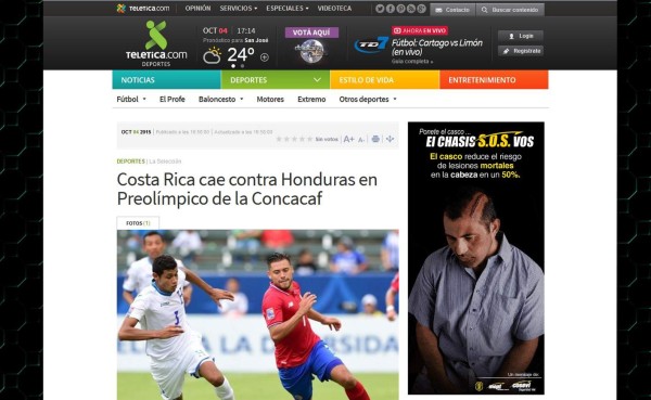 Prensa tica: 'Costa Rica consuma fracaso en el Preolímpico'