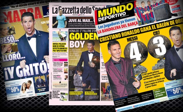 Cristiano Ronaldo se lleva las portadas de los diarios más importantes del mundo