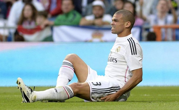 Pepe sigue de baja en el Real Madrid al no estar recuperado de su lesión
