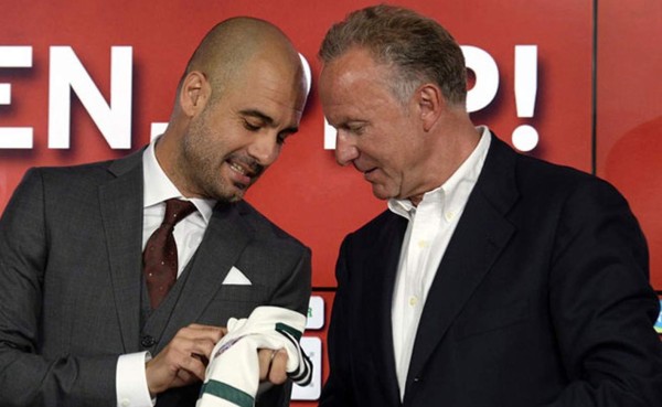 'Nadie es irreemplazable', asegura presidente del Bayern en relación a Guardiola