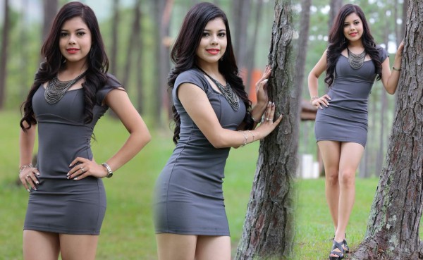 Ella es Allison Sánchez, una bella palillona seguidora del Motagua