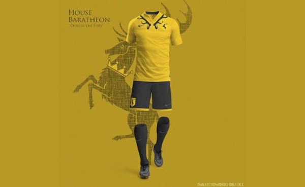 Uniformes de las casas de Games of Thrones si fueran equipos de fútbol