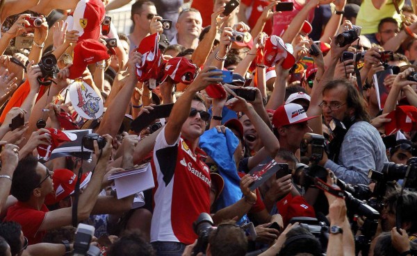 La 'Selfie' de Fernando Alonso en Catalunya