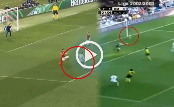 Video: Cristiano Ronaldo emuló ante la Roma un gol de Zidane de hace 13 años