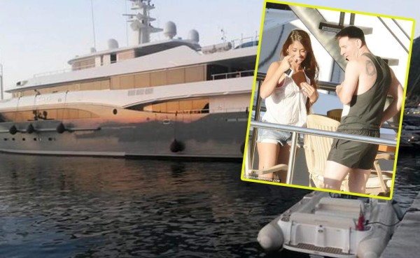 Messi disfruta con Antonella en un lujoso yate