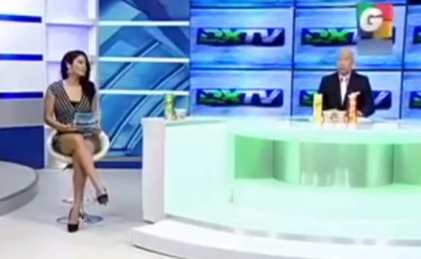 Presentadora de Guatemala cae en bochornosa broma de televidente