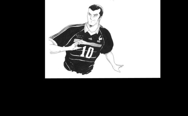 Los futbolistas dibujados al estilo de los Supercampeones