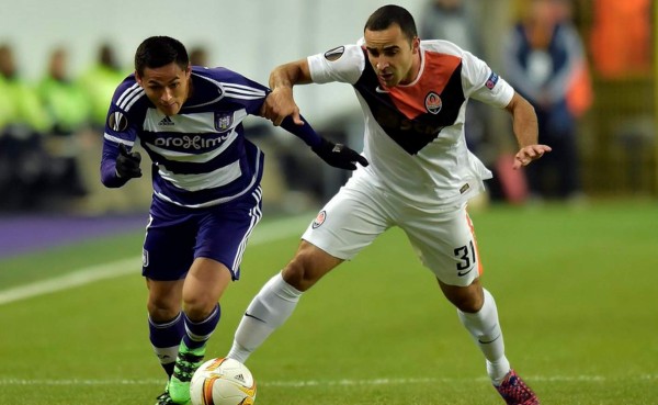 Shakhtar Donetsk elimina al Anderlecht de Andy Najar de la Europa League