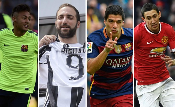 Los fichajes más caros de los jugadores latinoamericanos