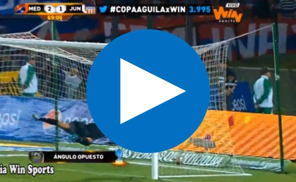 VIDEO: Golazo desde la media cancha de Jarlan Barrera en la copa de Colombia