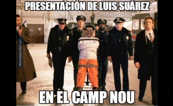 Los memes a Luis Suárez tras su debut con Barcelona