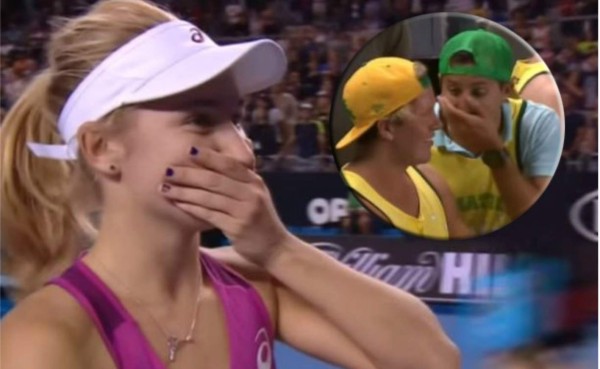El desliz de una tenista en plena entrevista en directo: 'Soy buena por detrás'