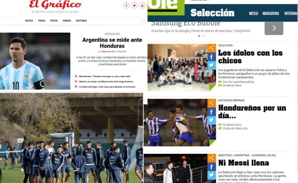 Lo que dice la prensa de Argentina sobre el amistoso ante Honduras