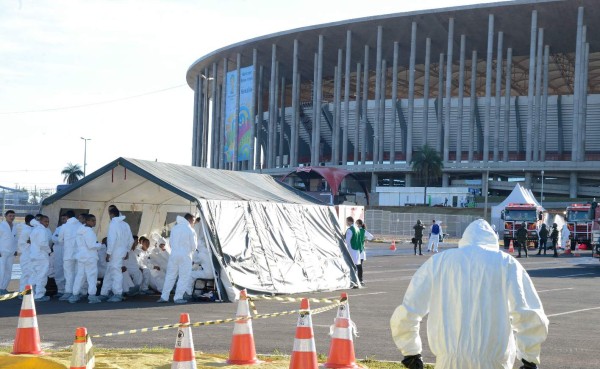 Ejercito realizó simulacro de ataque químico en estadio Mané Garrincha