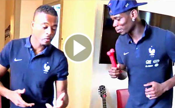 Pogba y Evra se quita el estrés bailando música caribeña