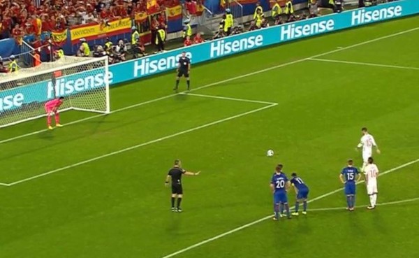 Así fue el penal fallado por Sergio Ramos ante Croacia