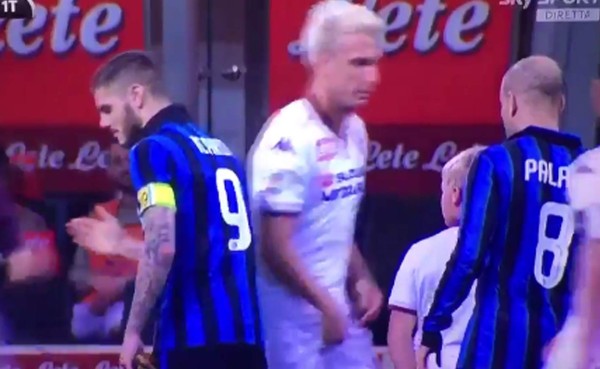 VIDEO: Maxi López se toca sus genitales cuando iba a saludar a Icardi&nbsp;&nbsp;