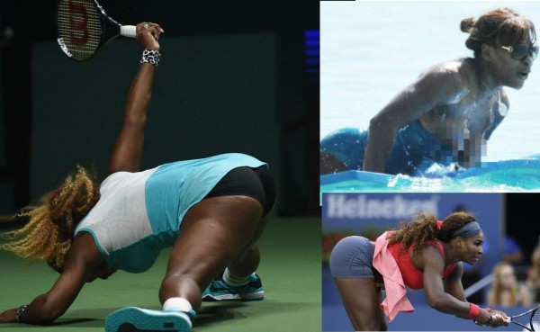 Descuidos y fotos de Serena Williams que subieron la temperatura dentro y fuera de la cancha
