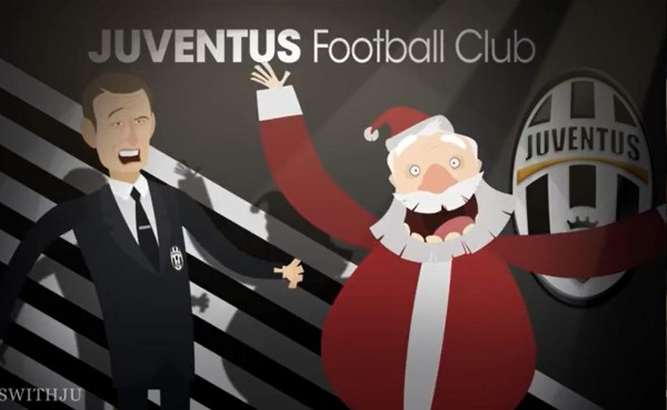 VIDEO: Santa Claus visitó a la Juventus
