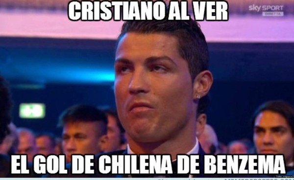 Pese a ser la figura, Cristiano Ronaldo no se salva de los memes