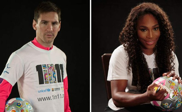 Messi y Serena Williams vuelven a Asia con campaña por la escolarización