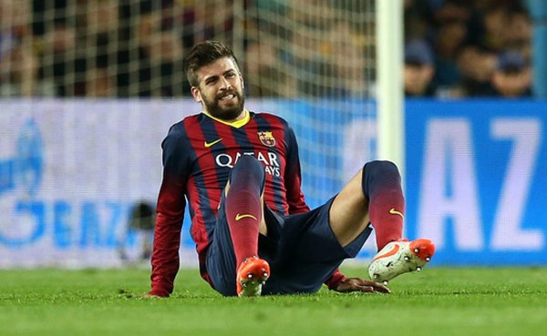 Gerard Piqué sufre fisura en la cadera y estará un mes de baja