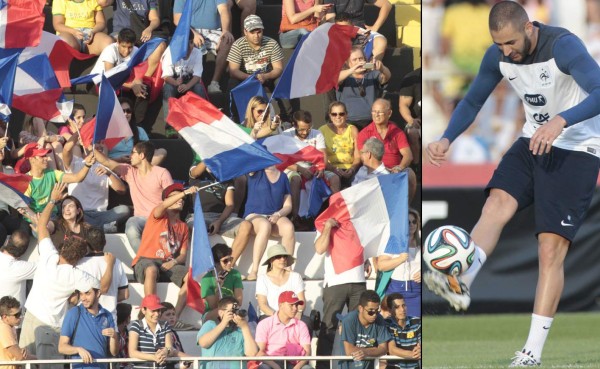 Francia abrió su entrenamiento a todo el público