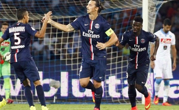 El PSG venció al Nápoles en el debut de David Luiz