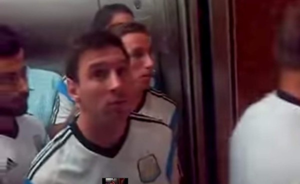 VIDEO: Argentino se encontró con su selección en ascensor
