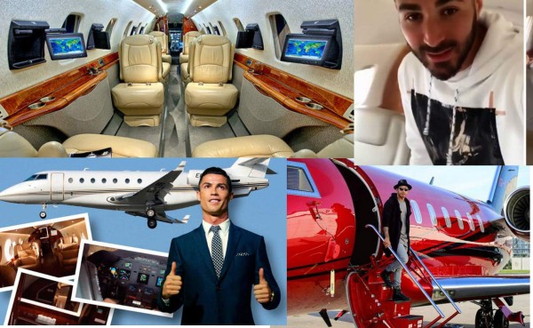 Los lujosos aviones de los deportistas por el mundo
