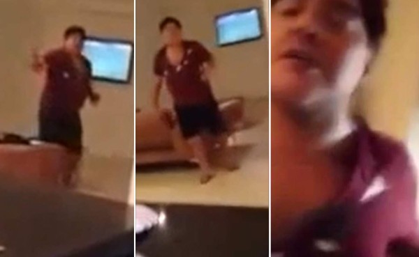 Aparece video de Maradona agrediendo a su ex pareja