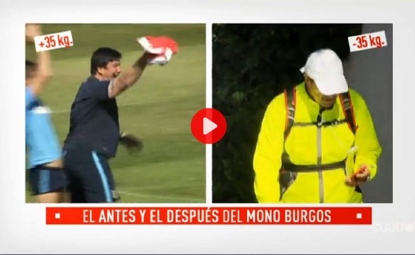 El sorprendente y radical cambio físico del 'Mono' Burgos