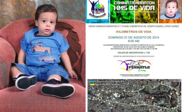 Todos a apoyar al pequeño Joseph López
