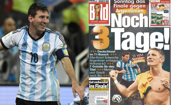 Diario alemán: 'Felicidades, Messi. Con eso basta para ser subcampeón'