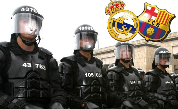 Más de mil personas trabajan en la seguridad del clásico Real Madrid-Barcelona