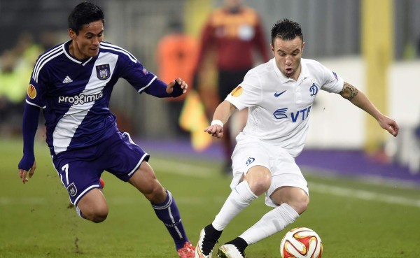 Najar disputa todo el partido en empate del Anderlecht ante Dinamo Moscú