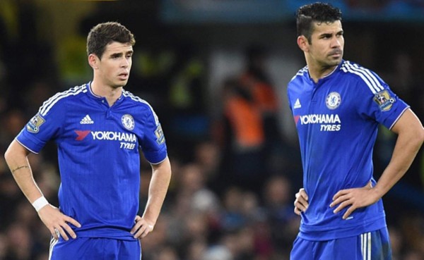 Diego Costa y Oscar se pelean en el entrenamiento del Chelsea