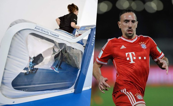 Ribery se recupera de una lesión con una máquina de la NASA