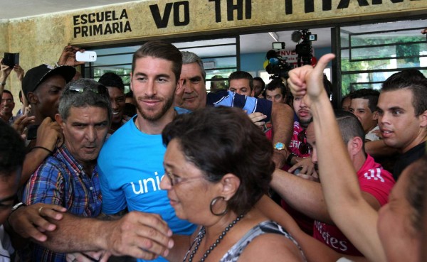 VIDEO: Sergio Ramos llega a La Habana como invitado de Unicef