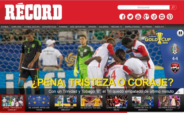 'Un tri piojoso', dicen medios de México por empate ante Trinidad