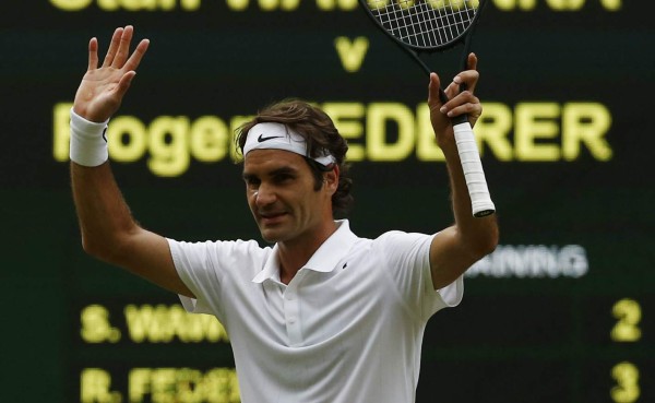 Roger Federer vence a Wawrinka y pasa a semifinales de Wimbledon