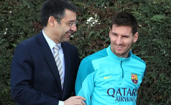 Bartomeu: 'Veo a Messi muy feliz en el Barcelona'